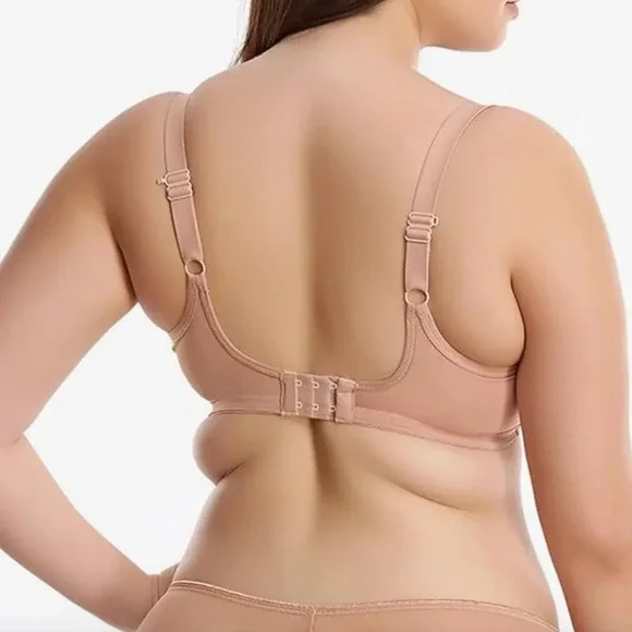 NWT Elomi Women's Matilda Underwire Plunge Bra, Cafe Au Lait, 40E (UK sizing) - Picture 2 of 5